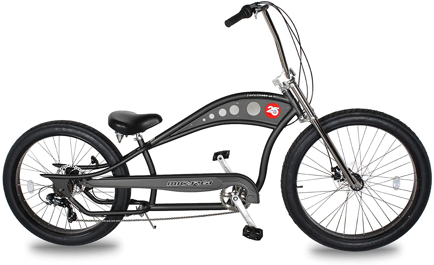 Micargi Vancouver GT 7Sp FAT Tire Stretch Cruiser Bicycle – All Around ...