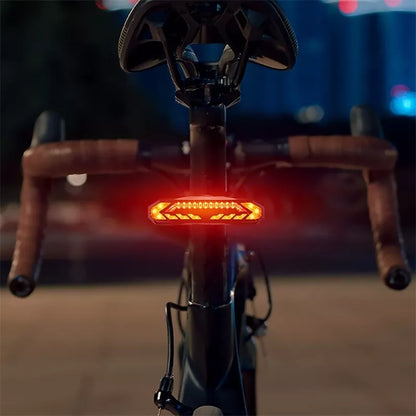 Wireless Bike Turn Signal Light Smart Brake Tail Light Alarm Bell by West Biking