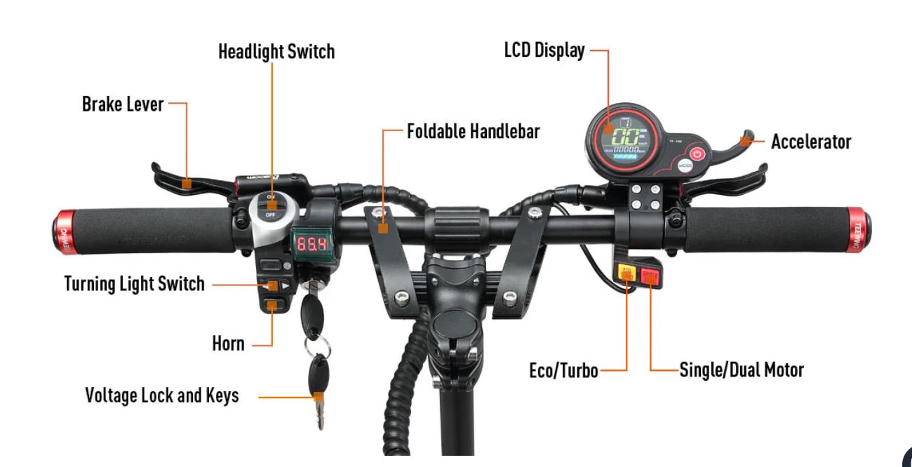 X5 6,000W Dual Motor Electric Scooter by Teewing