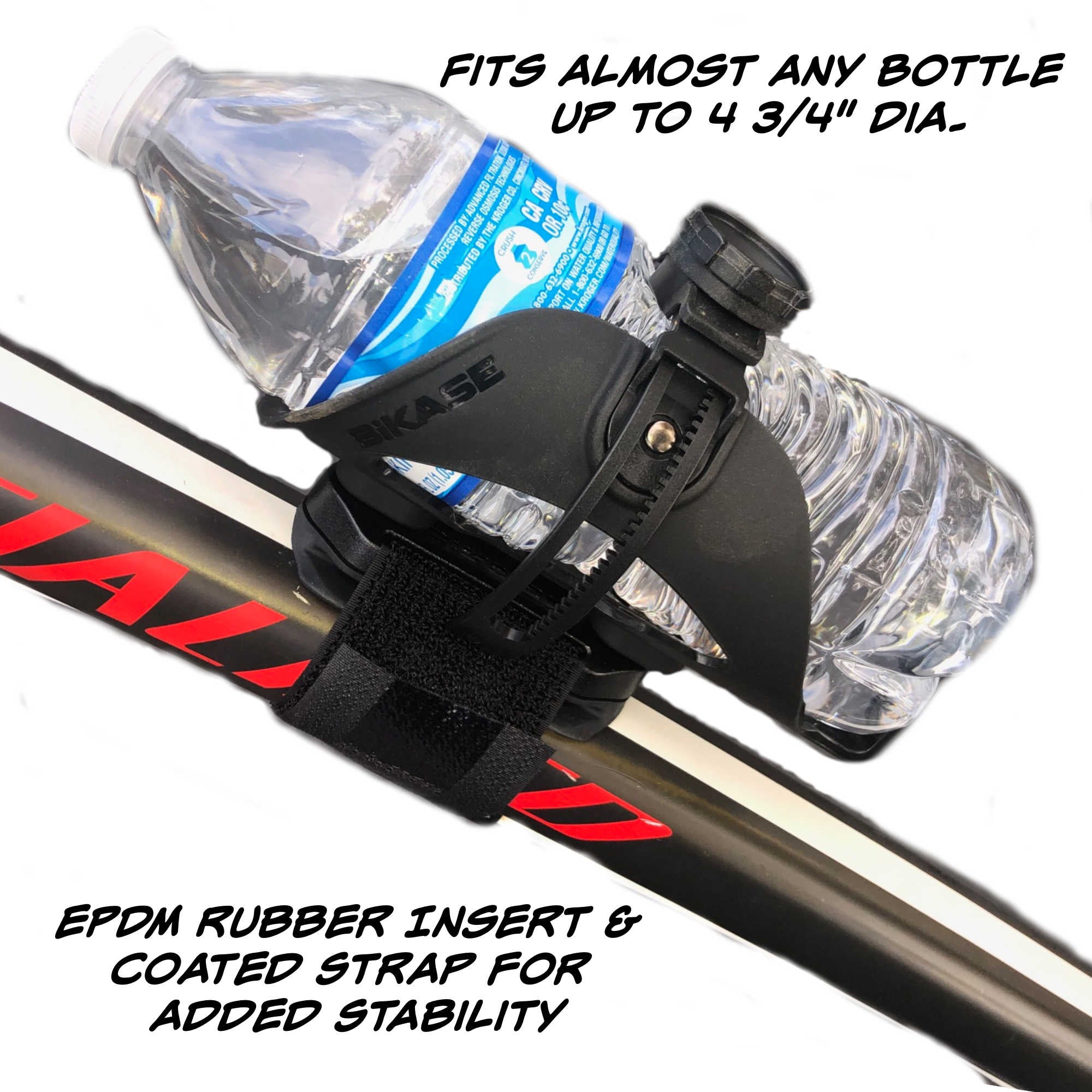 Water Bottle Holder for Bikes , ABC Cage - Any Bottle Cage, Adjustable Water Bottle Cage for Bicycles by AltGear LLC.