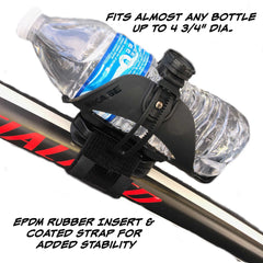 Water Bottle Holder for Bikes , ABC Cage - Any Bottle Cage, Adjustable Water Bottle Cage for Bicycles by AltGear LLC.