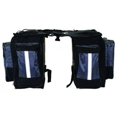 Amsterdam Triple Pannier Bag with Reflective Stips