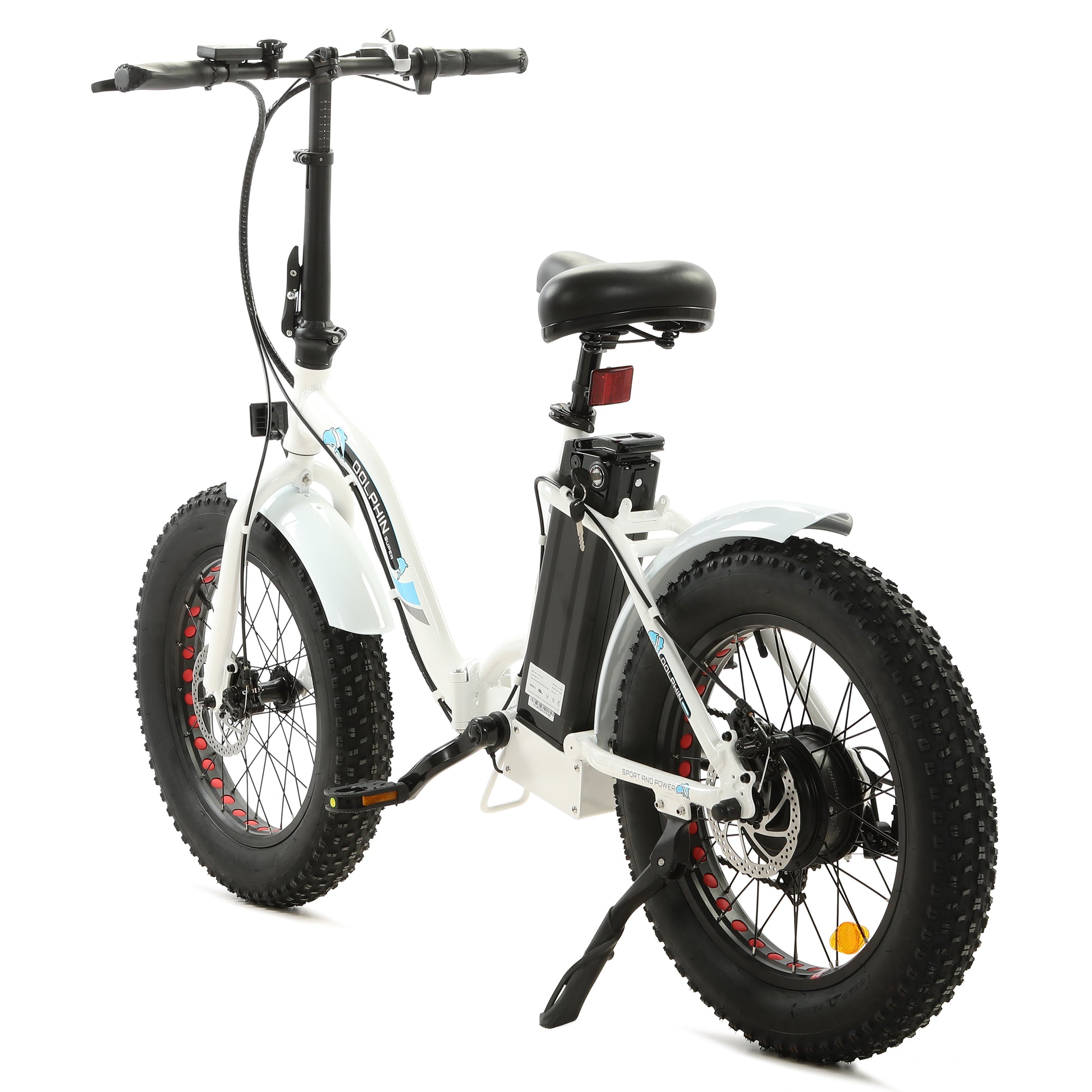 ecotric starfish electric bicycle Step-Thru&Folding Bike w/UL Certified -Matt Black The STARFISH20 is a practical Fat Bike Ecotric Folding Bike