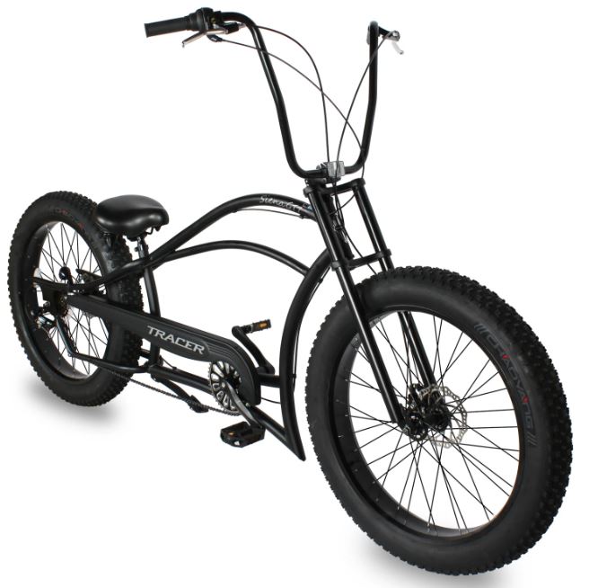 gt chopper bicycle Tracer Siena GT26" Single or 7Sp FAT Tire Chopper Stretch Cruiser Bike