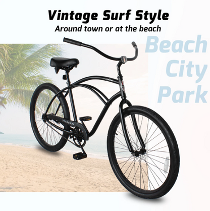 Tracer Ace 26" Men's Single Speed Beach Cruiser Bike