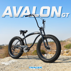 Tracer Avalon GT 26" Fat Tire  Single  or 7 Speed Beach Cruiser Bike