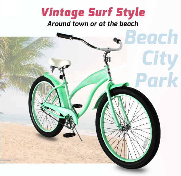 Tracer Avera 26" Beach Cruiser Bike Single Speed