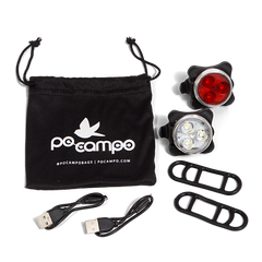 Rechargeable Clip-on Bike Light 2-Pack by Po Campo