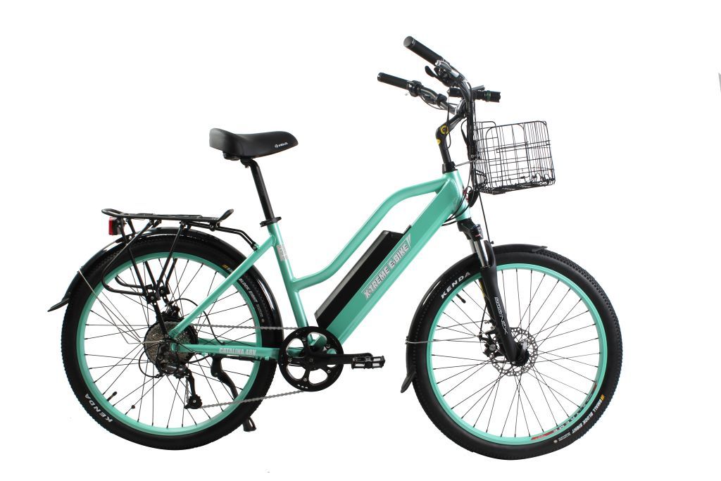 X-Treme Catalina 48 Volt Step-Through Electric Beach Cruiser Blue X-Treme Catalina 48 Volt Step-Through Electric Beach Cruiser Blue