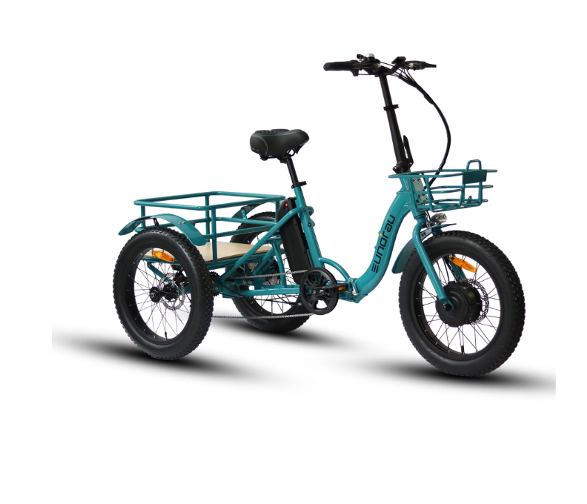 Eunorau New 500W 7Sp Folding E Trike All Around E Bikes