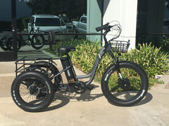 Emojo Caddy Pro Seven Speed Electric Adult Tricycle - 500w 48v Fat Tires