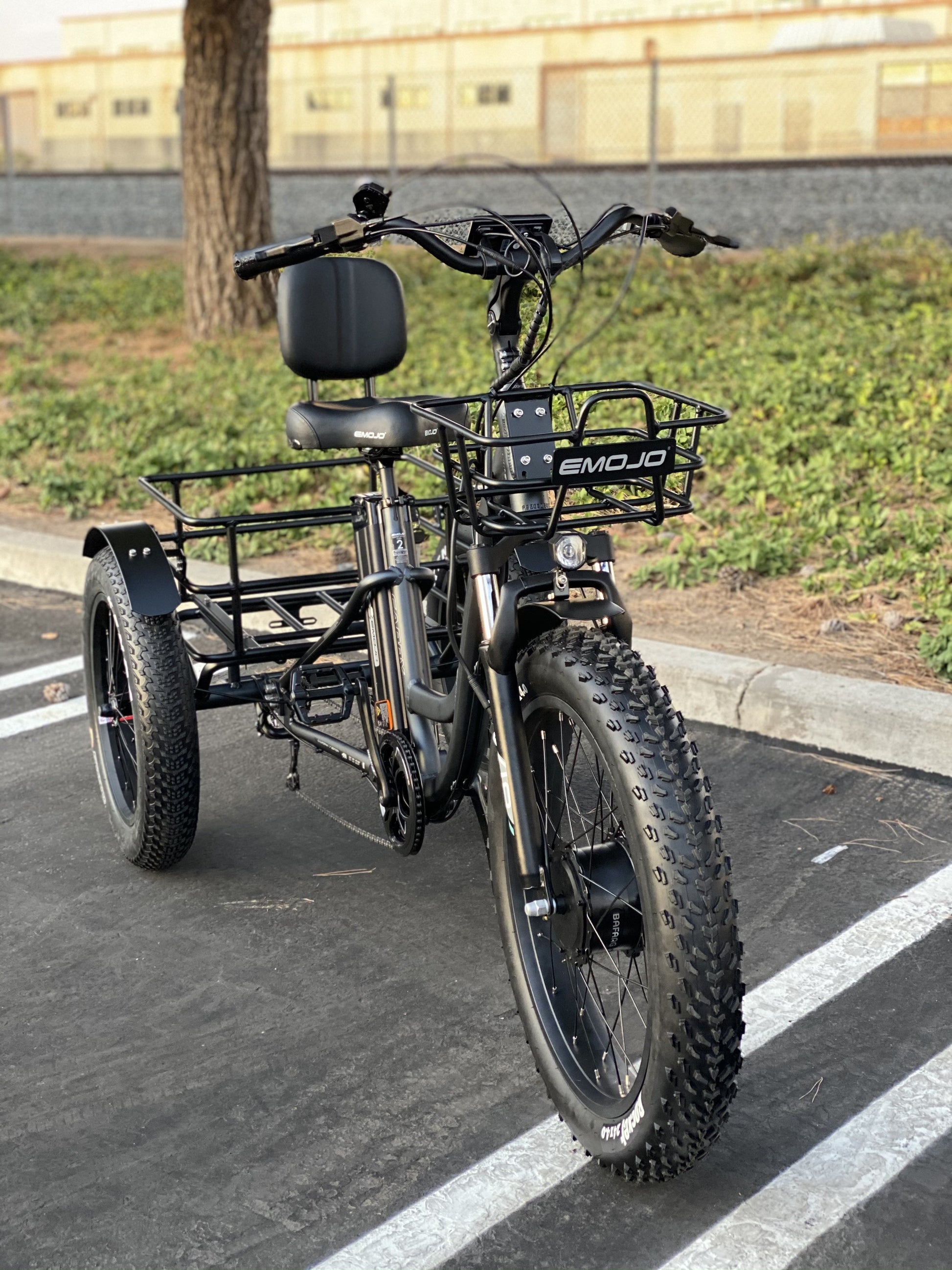 Fat Tire Three Wheel Electric Bicycle Emojo Caddy Speed Electric