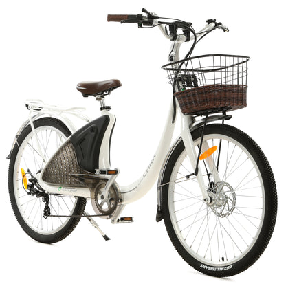 Ecotric Lark Electric 500 Watt City Bike For Women