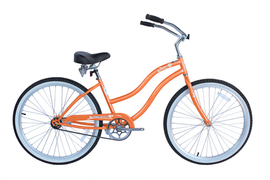 Pantera 24″ Single-Speed Stainless Beach Cruiser Women’s Bicycle