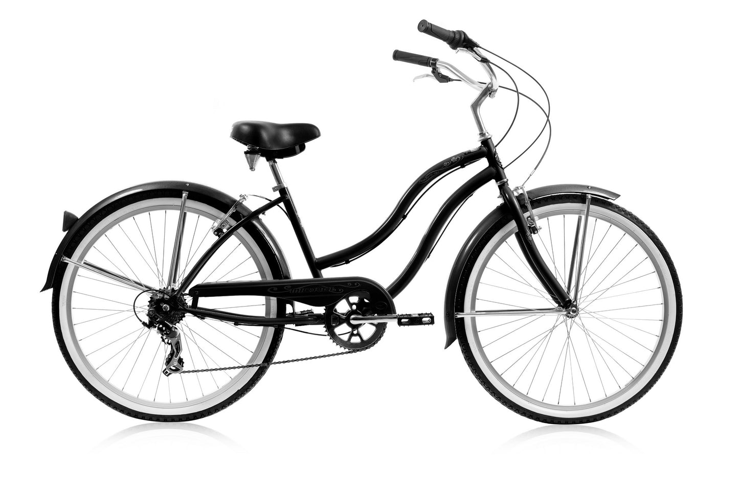 Pantera 26" Seven Speed Step-Through Beach Cruiser Bicycle