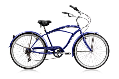 Pantera 26″ Seven Speed Stainless Beach Cruiser Bicycle