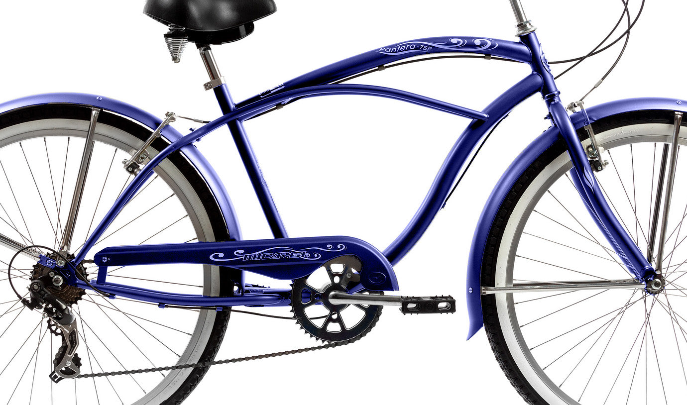 Pantera 26″ Seven Speed Stainless Beach Cruiser Bicycle