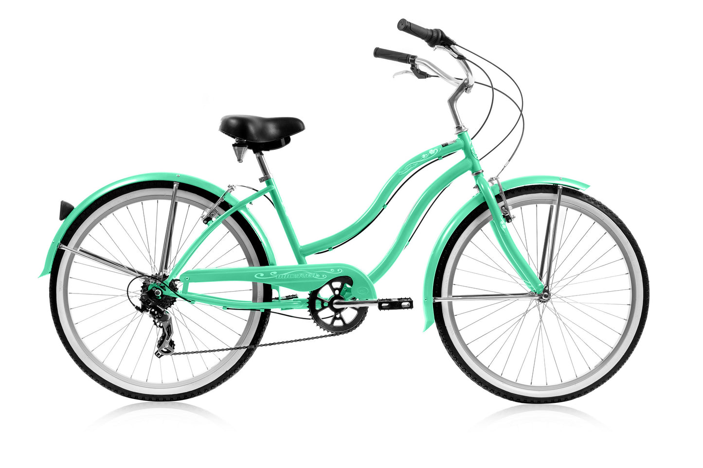 Pantera 26" Seven Speed Step-Through Beach Cruiser Bicycle