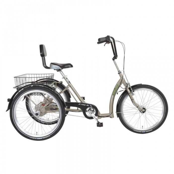 P-TEC Comfort 24 Adult 7 Speed Tricycle with Basket