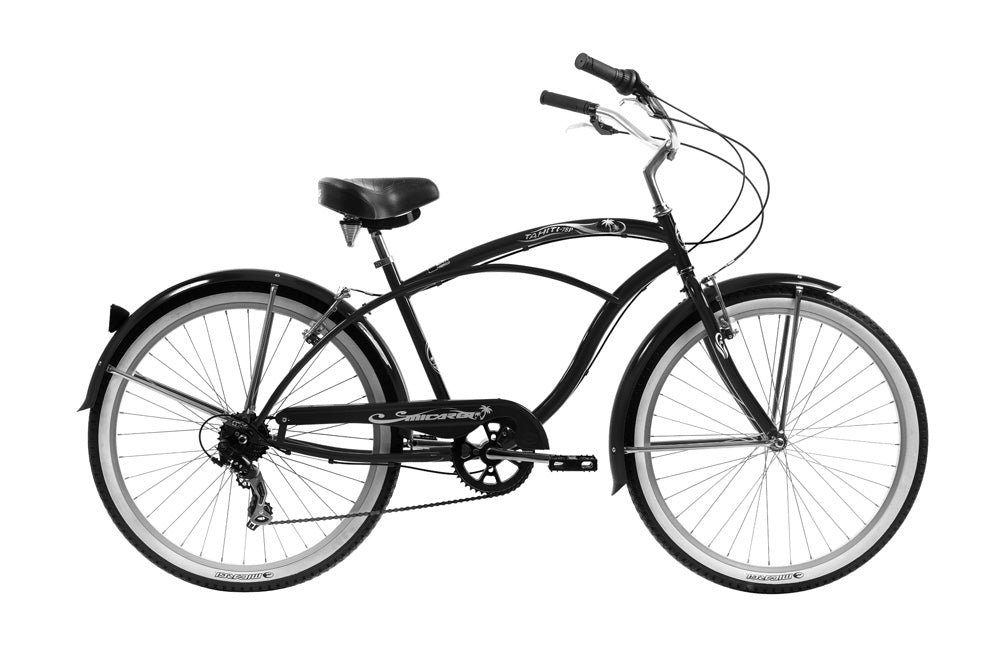 24″ Tahiti Retro Handlebar 7 Speed drive train Shimano Shifter Coaster Brakes Beach Cruiser Bicycle