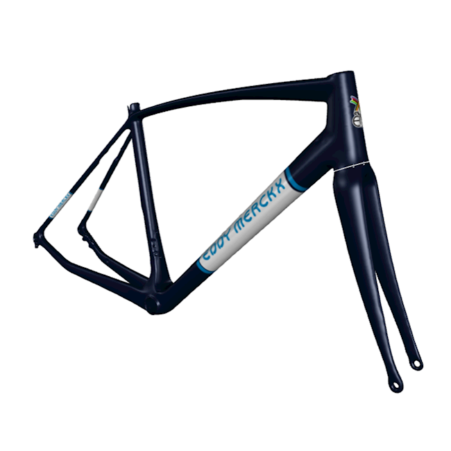 EDDY MERCKX Wallers 73 Carbon Bicycle Frame All Road-Blue (New)