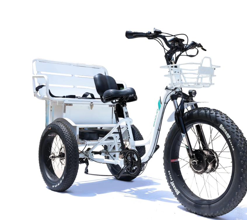 Bike with top back seat