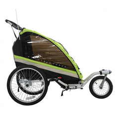 Cycle Force  C23 Double Child 3-In-1 Bicycle Trailer, Jogger, Stroller