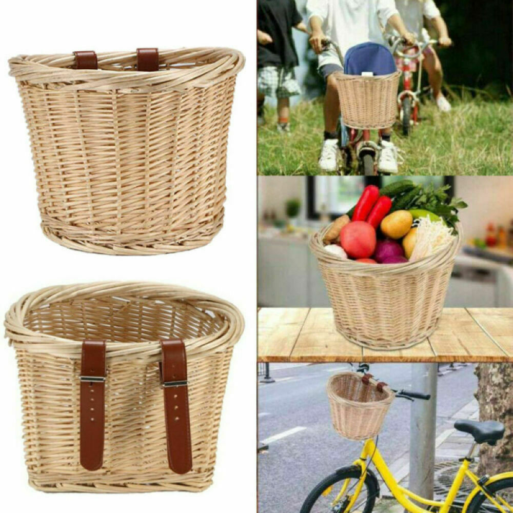 Wicker Woven Bike Basket