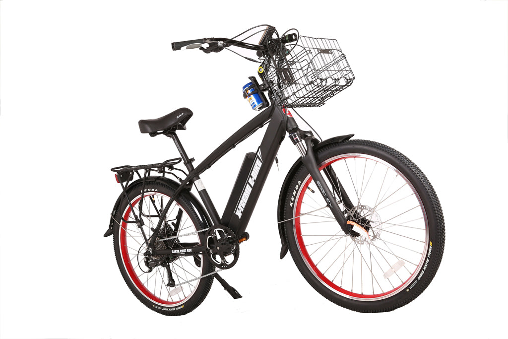 Laguna Electric Beach Cruiser Bicycle 48 Volt Lithium Powered X-Treme Metallic Red