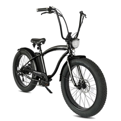 Tracer Loiter 26" Fat Tire 7Sp Electric Cruiser Bike