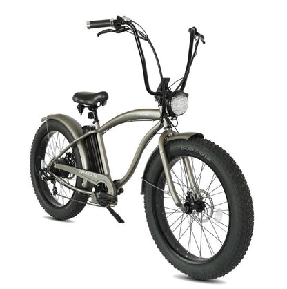 Tracer Loiter 26" Fat Tire 7Sp Electric Cruiser Bike