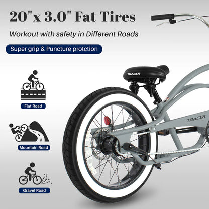 Fat tire lowrider bicycle on sale