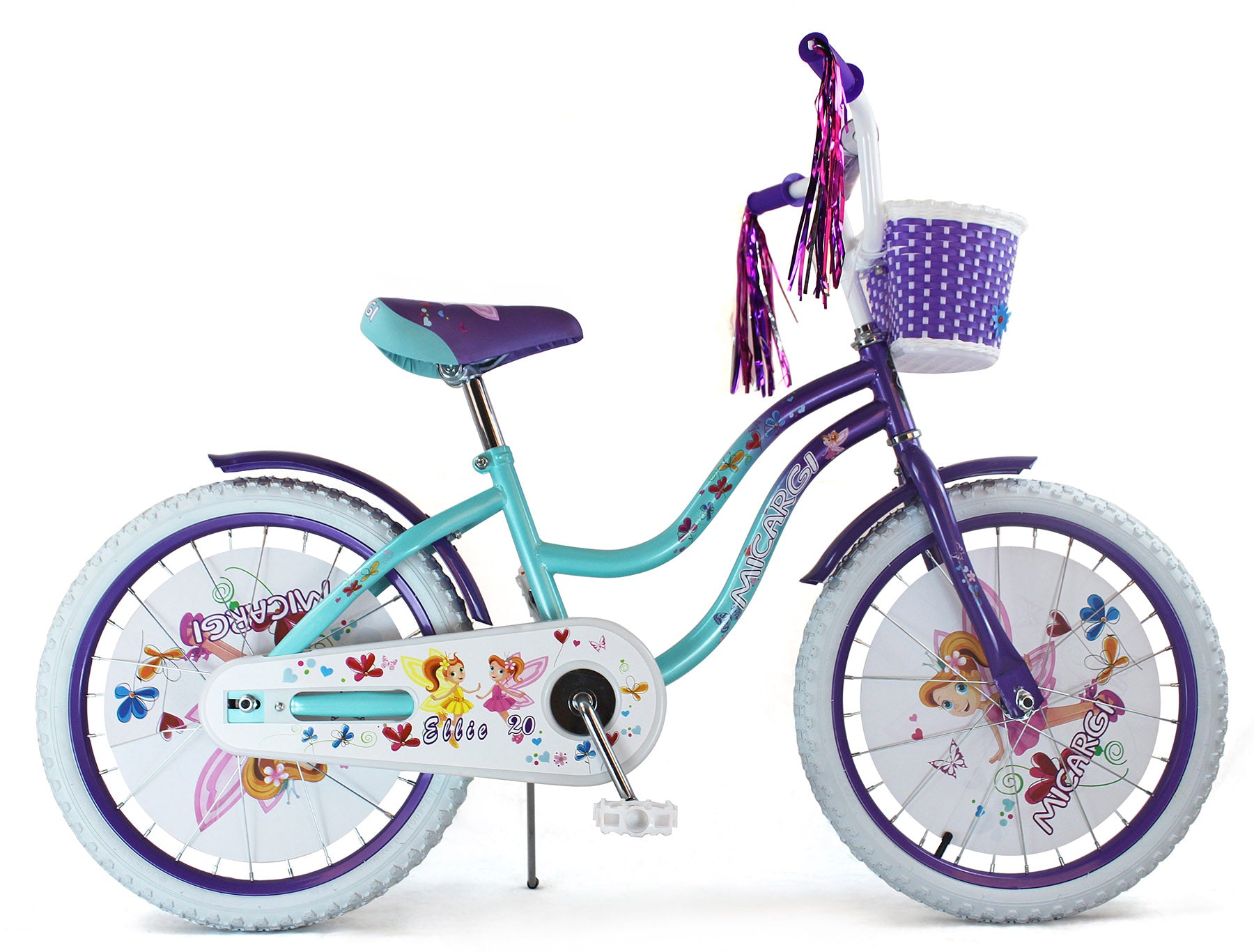 Micargi Girl's 16" Ellie Cruiser Steel Frame Bicycle