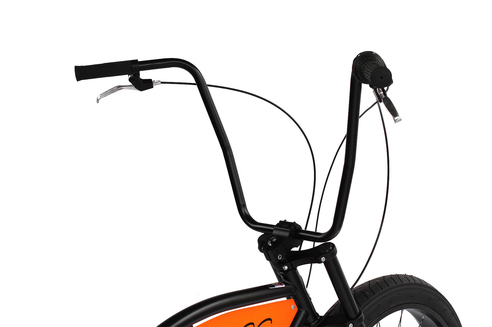 Micargi Rear Disc Brake Micargi Seattle SS Black 26-inch Stretch Cruiser Bike |All Around E-Bikes