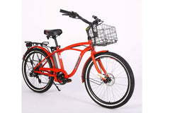 Newport Elite Electric Beach Cruiser Bicycle 24 Volt Lithium Powered X-Treme