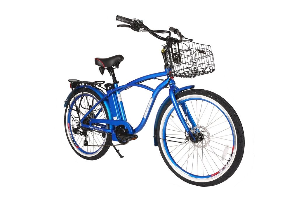 Newport Elite Electric Beach Cruiser Bicycle 24 Volt Lithium Powered X-Treme