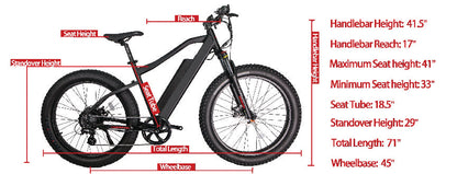 Revibikes Predator 500w Bafang Electric Motor with Front Suspension