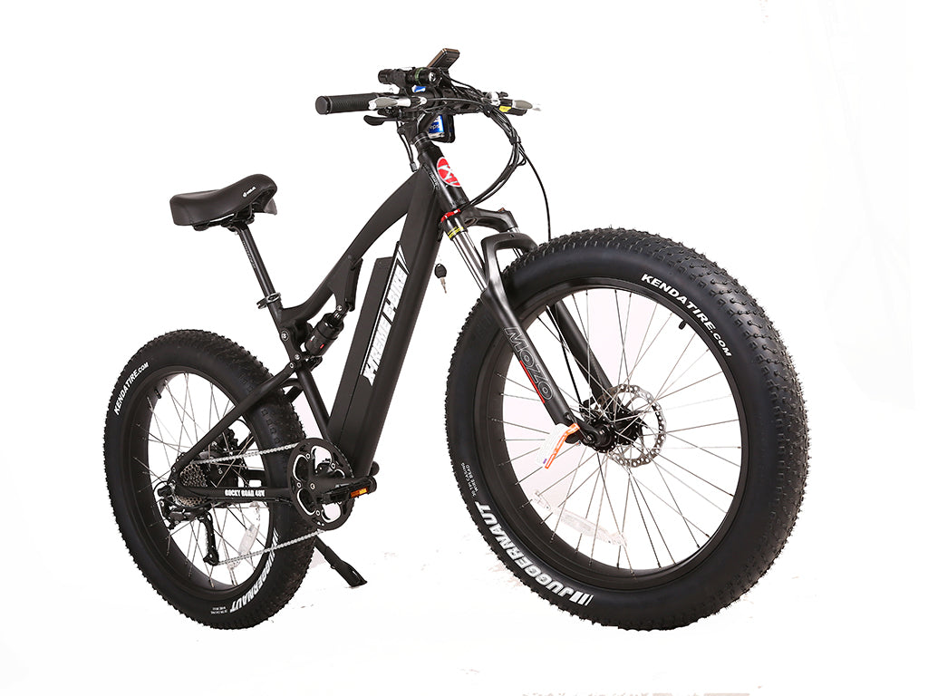 Rocky Road Electric Fat Tire Mountain Aluminum Bicycle 48 Volt Lithium Powered X-Treme