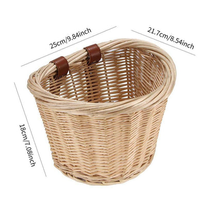 Wicker Woven Bike Basket