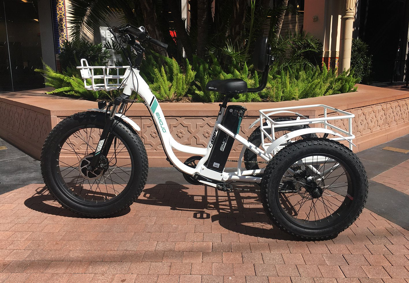 Emojo Caddy Pro Seven Speed Electric Adult Tricycle - 500w 48v Fat Tires