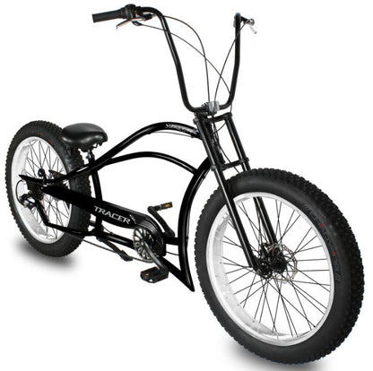 Tracer Siena GT26" Single or 7Sp FAT Tire Chopper Stretch Cruiser Bike