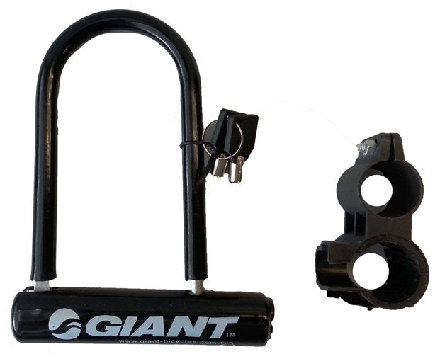 Giant™ U-Lock with Keys & Bicycle Mounting Bracket