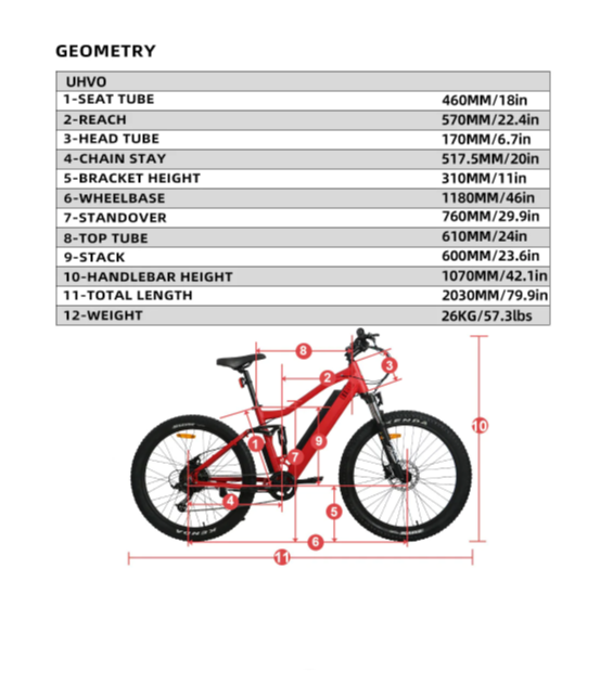 Eunorau UHVO 350W 7Sp E-Bike