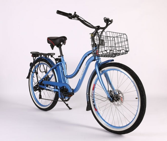 Malibu Elite Max 36 Volt Step-Through Electric Beach Cruiser Bicycle - X-Treme